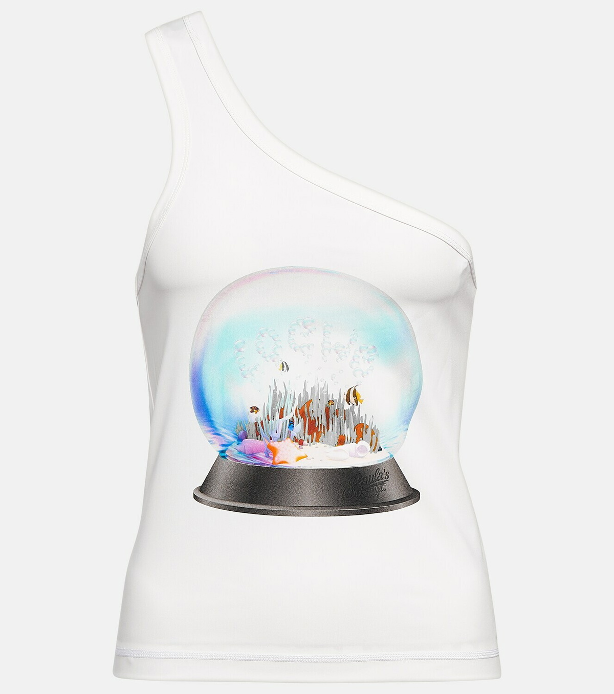 Loewe - Paula's Ibiza printed one-shoulder top Loewe