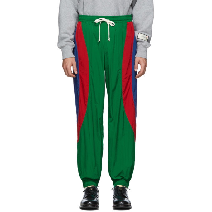 Photo: Gucci Red and Green Waterproof Jogging Lounge Pants