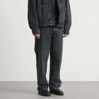 Dries Van Noten Men's Heavy Weight Denim Washed Jeans in Petrol