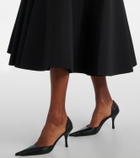 Solace London Ada strapless crêpe midi dress
