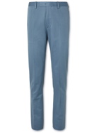 BOGLIOLI - Slim-Fit Wool and Cotton-Blend Twill Suit Trousers - Blue