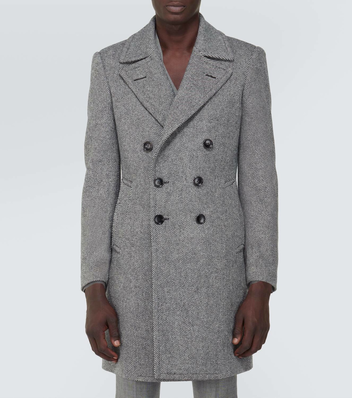 Tom Ford Virgin wool mouliné coat