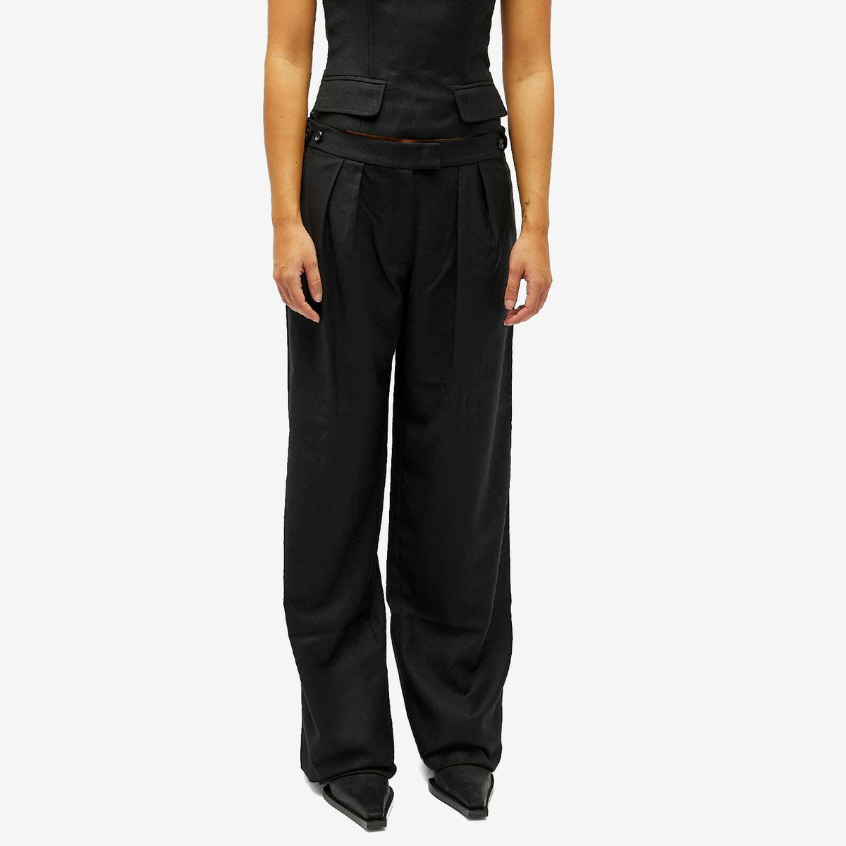 Aya Muse Women's Stocki Trousers in Black Aya Muse