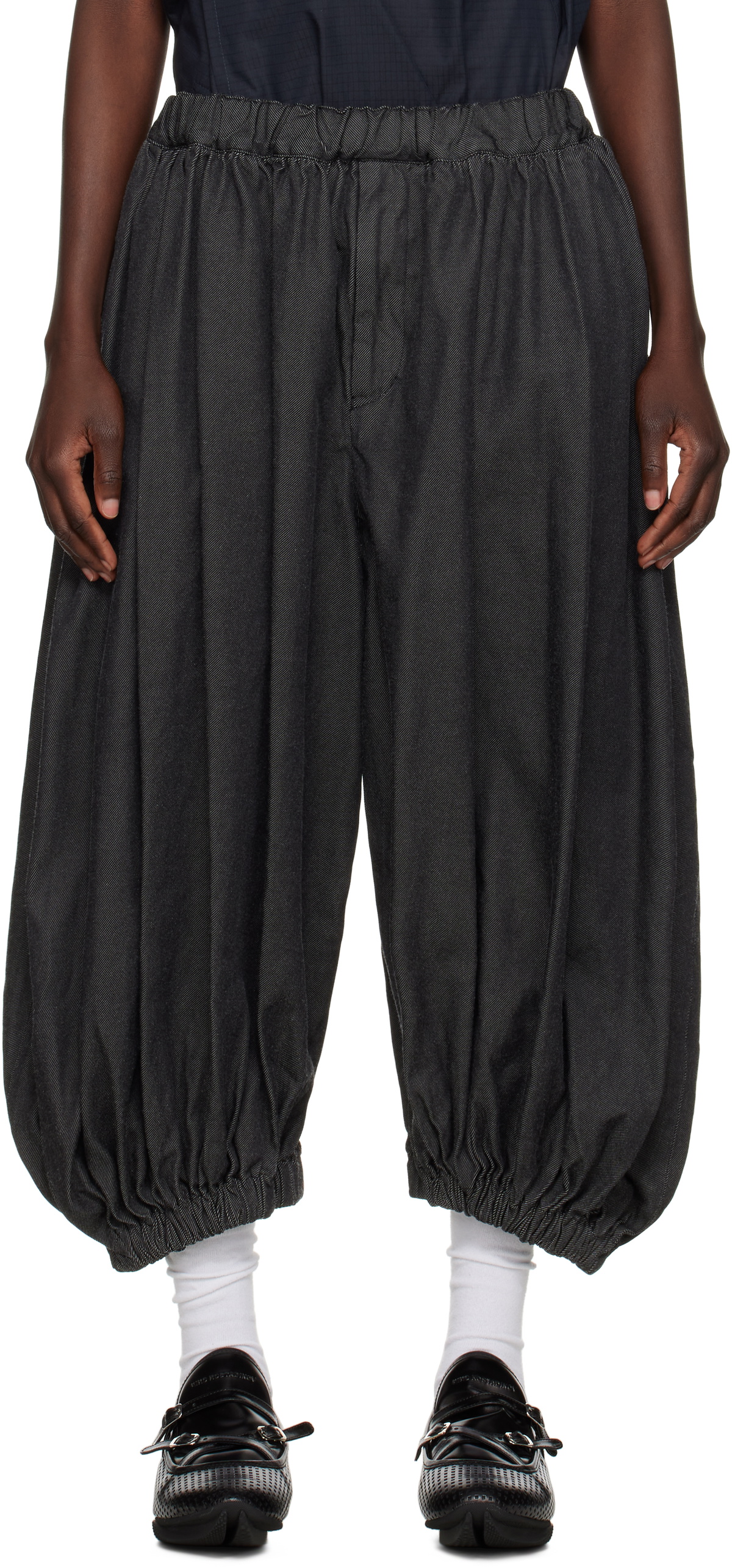 Black Comme des Garçons Black Gabardine Trousers