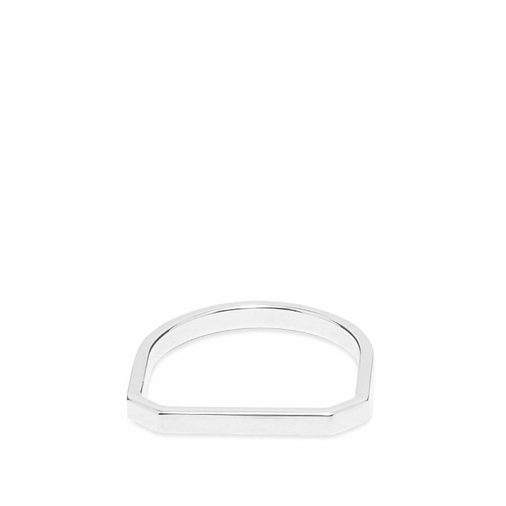 Photo: Miansai Men's Thin Hex Ring in Silver