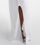Carolina Herrera Embroidered cotton-blend gown