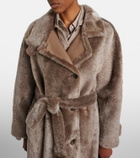 Brunello Cucinelli Shearling wrap coat