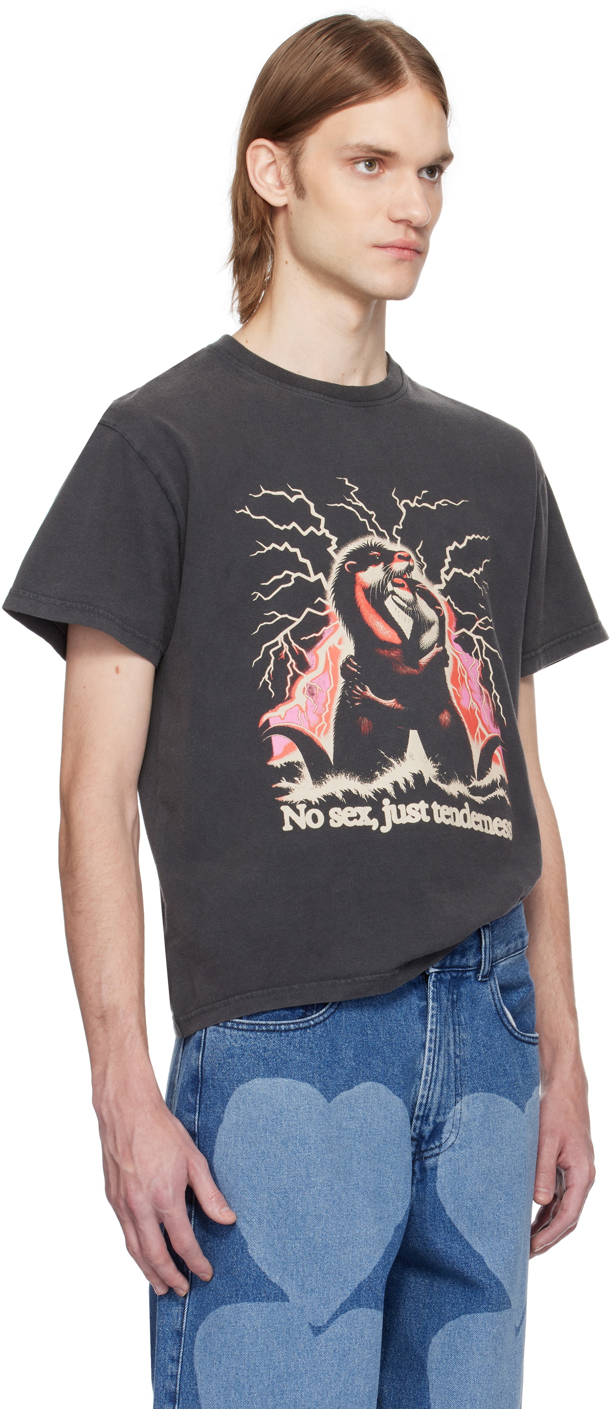 Carne Bollente Black 'No Sex, Just Tenderness' T-shirt Carne Bollente