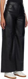 rag & bone Black Sofie Faux-Leather Pants