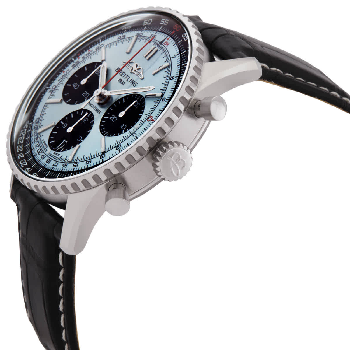 Breitling Navitimer Chronograph Automatic Chronometer Blue Dial Mens Watch AB0139241C2P1