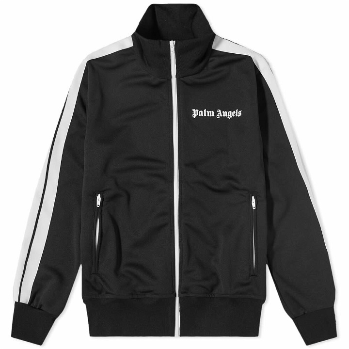 Photo: Palm Angels Men's Classic Track Jacket in Black/White