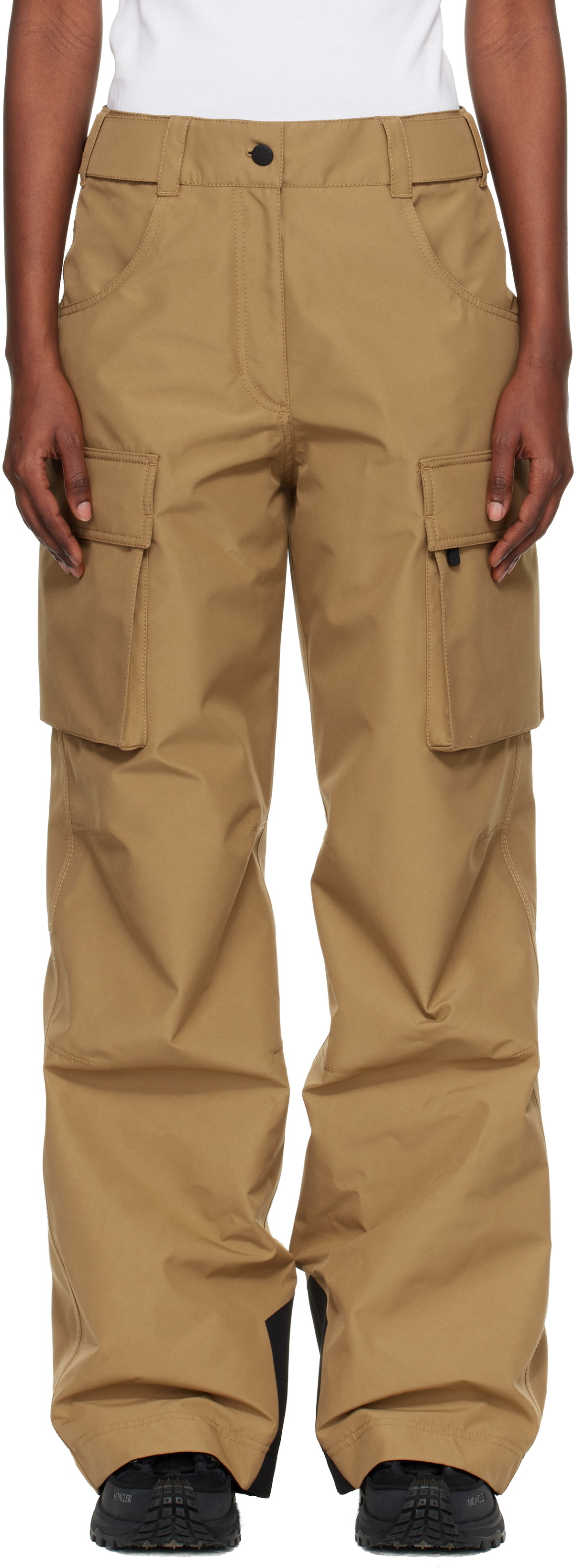 Moncler Grenoble Tan Padded GORE-TEX Ski Pants
