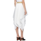 Loewe White Pleated Skirt
