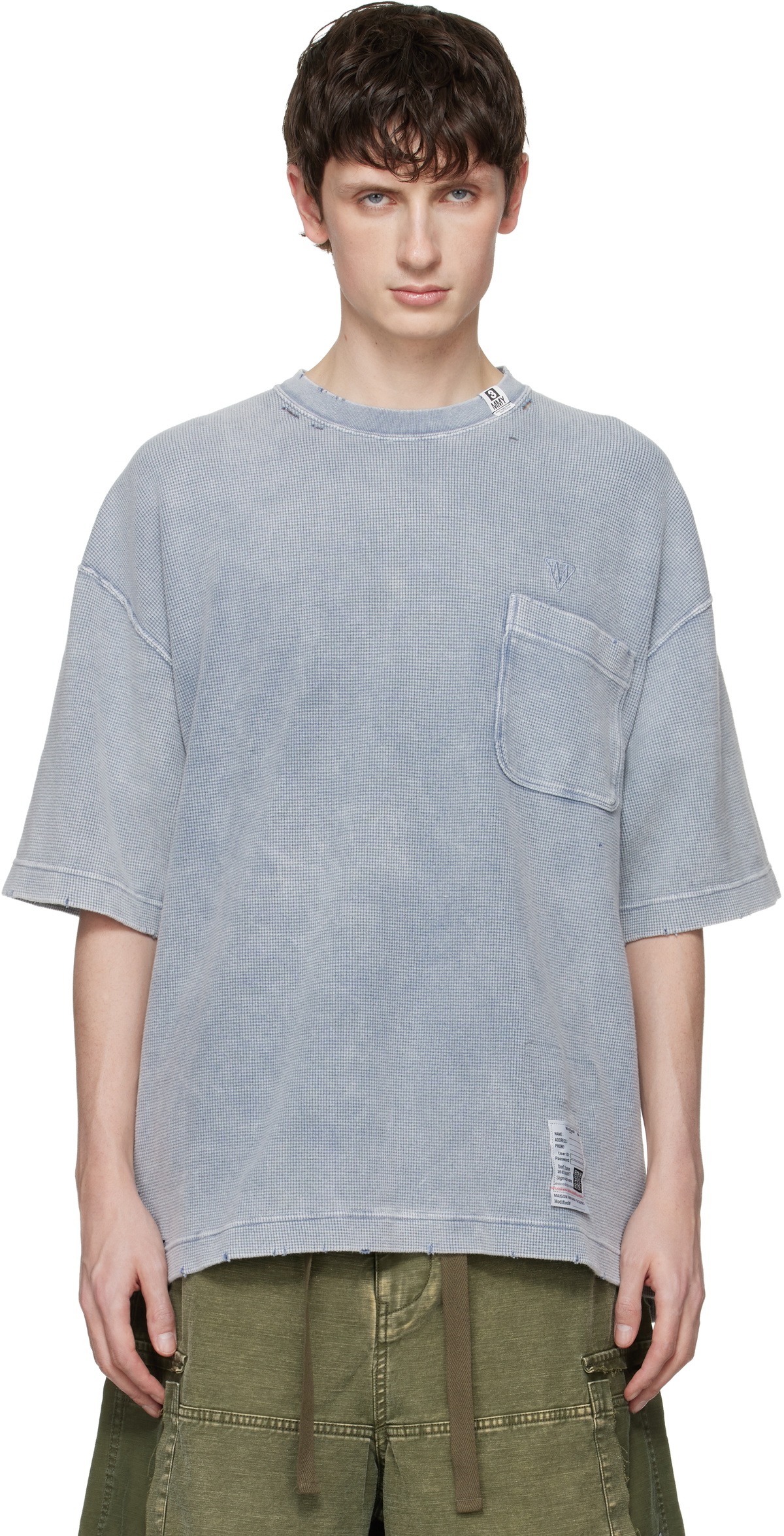 Maison MIHARA YASUHIRO Gray Bleached Thermal T-shirt