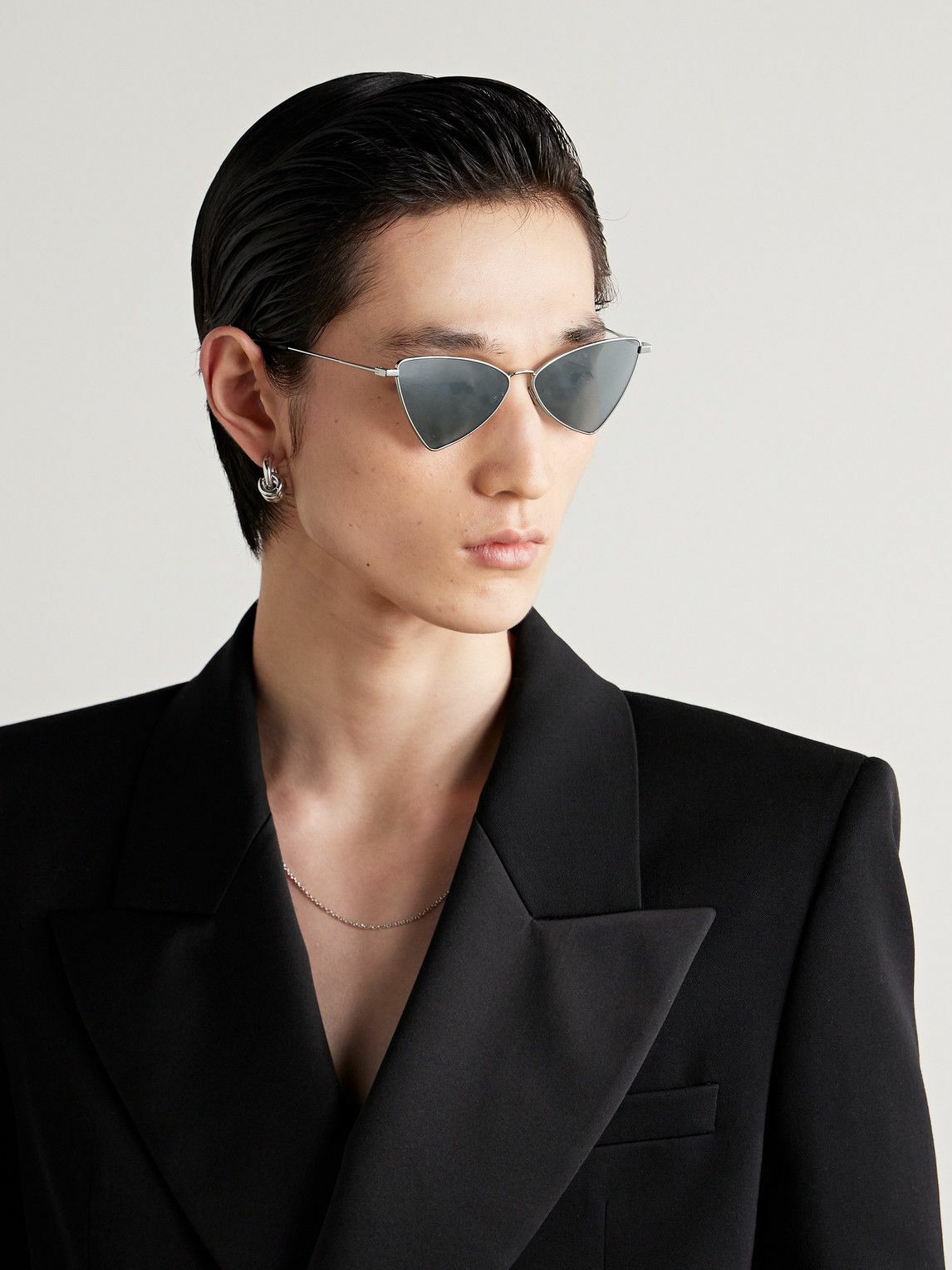 Saint laurent triangle sunglasses online