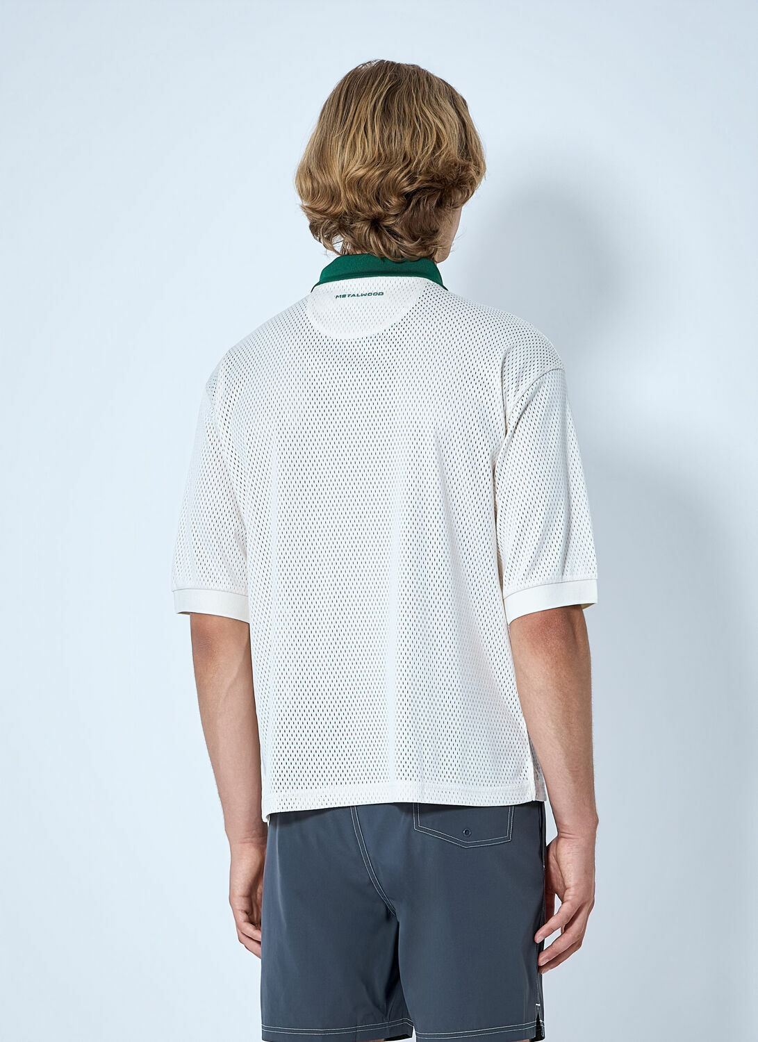 Metalwood Quarter Zip Jersey Polo Shirt