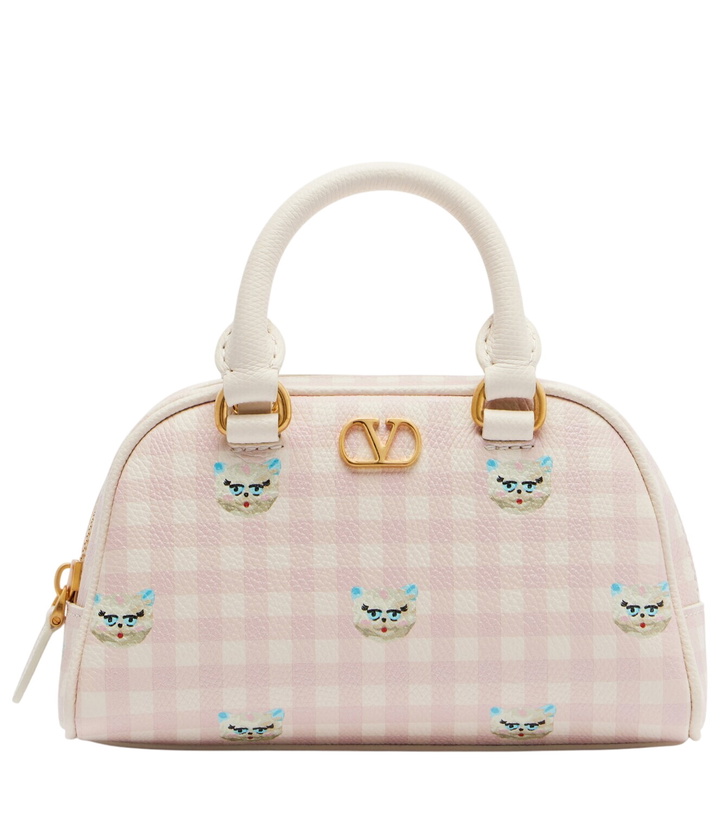 Photo: Valentino Garavani Gingham leather tote bag