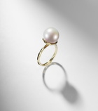 Octavia Elizabeth Orb 18kt gold ring with pearl