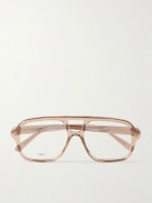 LOEWE - Slim Rectangular Aviator-Style Acetate Glasses