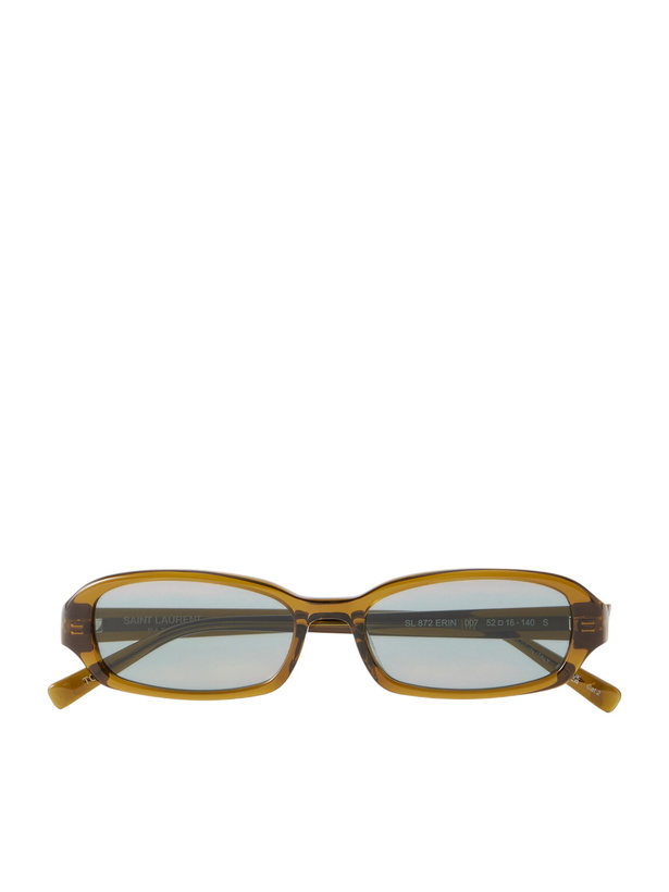 Photo: SAINT LAURENT - SL 872 ERIN Square-Frame Acetate Sunglasses - Brown