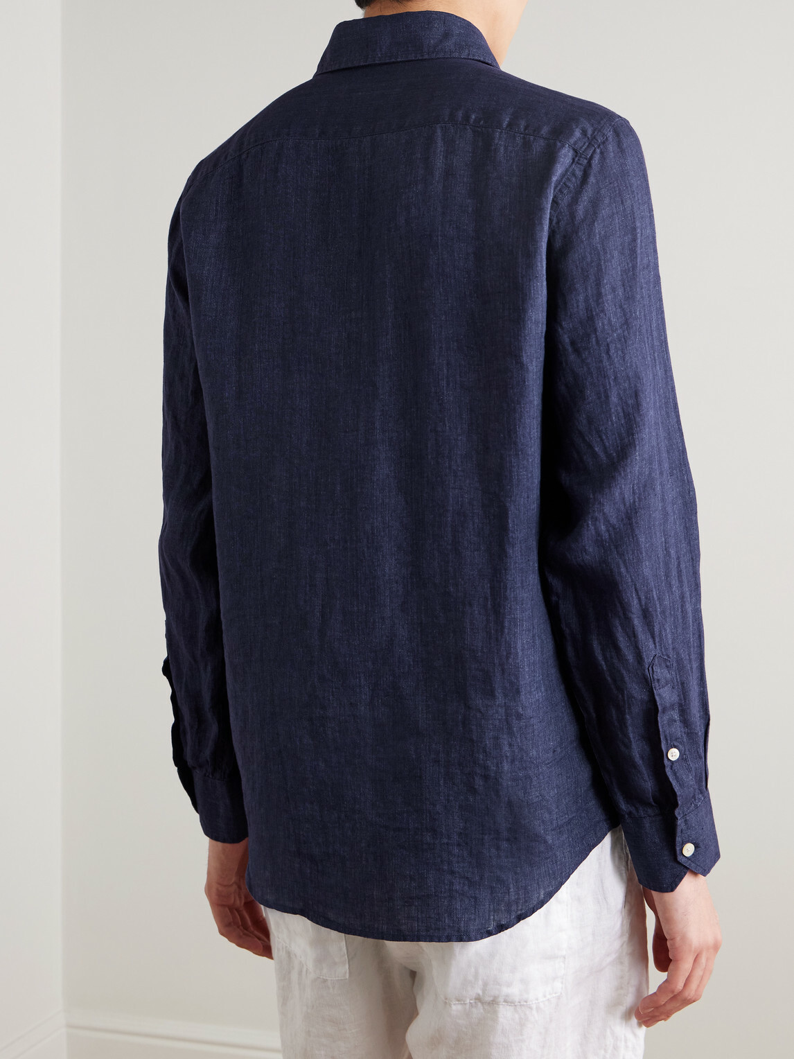 Frescobol Carioca - Antonio Linen Shirt - Blue