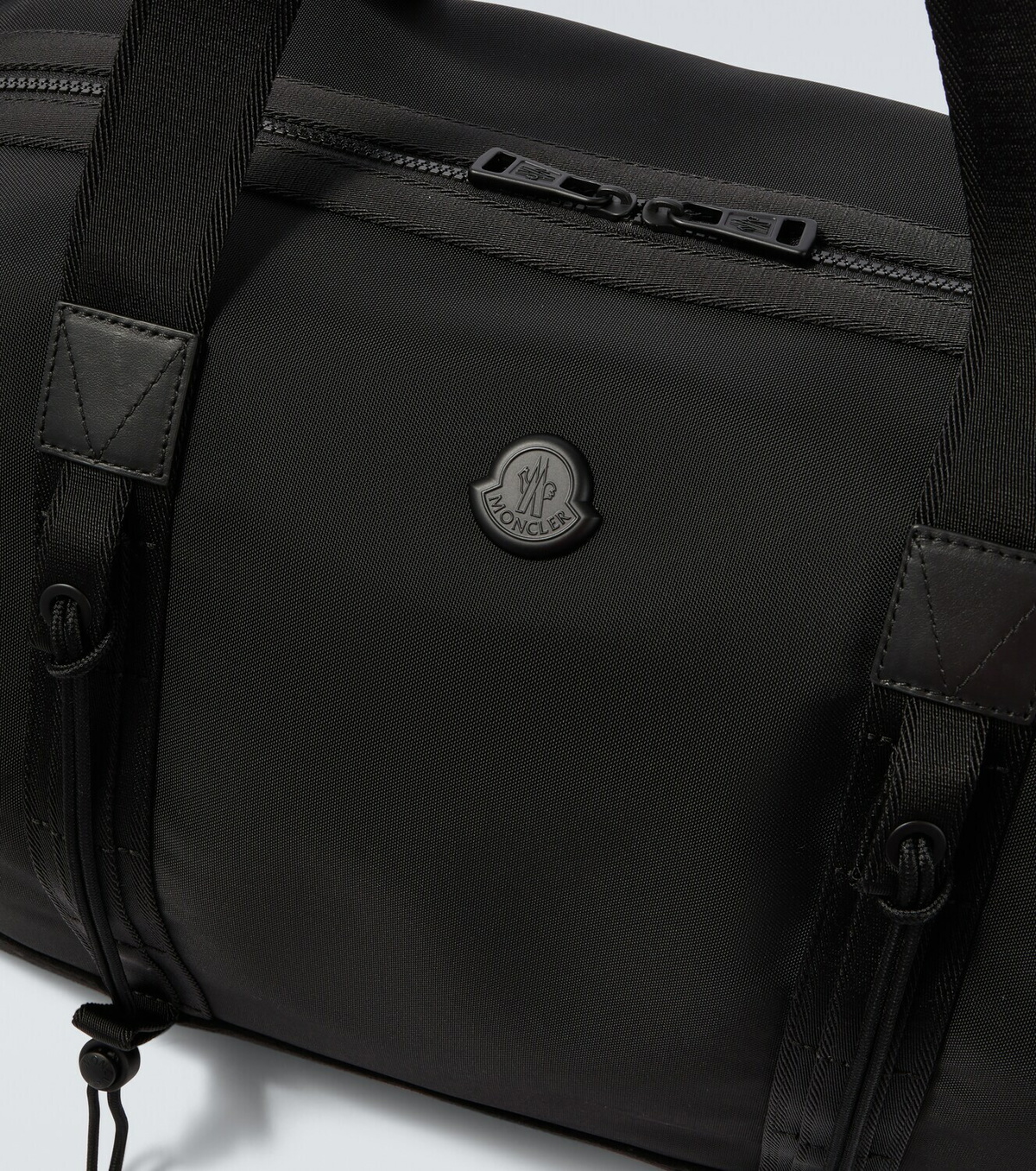 Moncler Leather-trimmed duffel bag