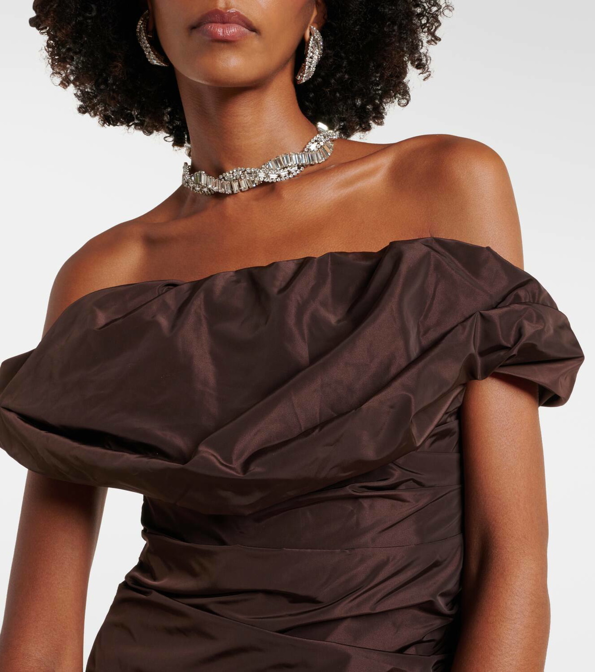 Staud Andrea off-shoulder maxi dress Staud