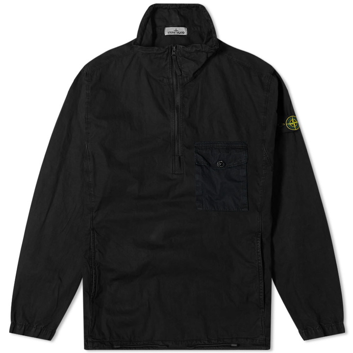 Photo: Stone Island Garment Dyed Half Zip Overshirt