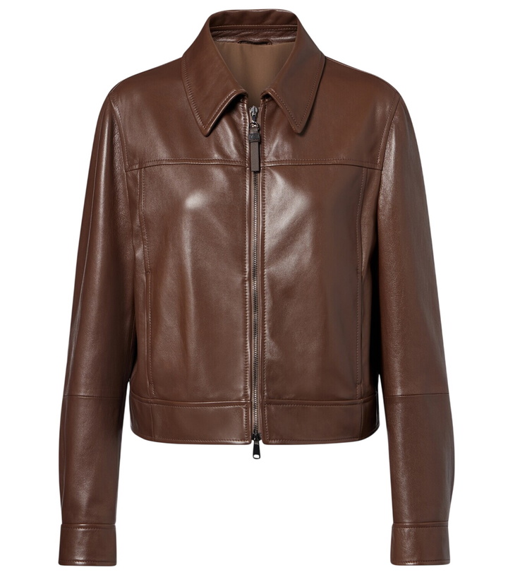 Photo: Brunello Cucinelli Leather jacket
