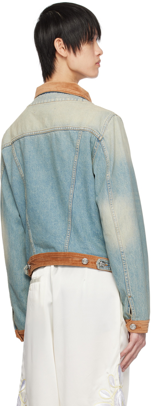 BLUEMARBLE Blue Cropped Denim Jacket