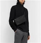 Bottega Veneta - Intrecciato Leather-Panelled Shell Belt Bag - Black