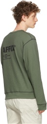 Affix Green Waffle Standardized Logo Sweatshirt
