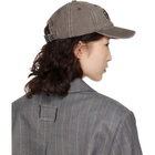 GANNI Brown Washed Canvas Cap