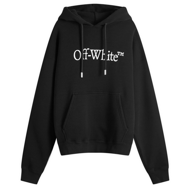 Photo: Off-White Men's Bookish Skate Popover Hoodie in Black