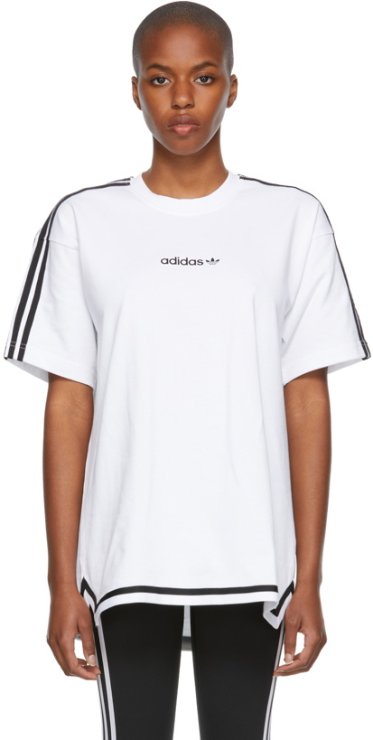 Photo: adidas Originals White Heavyweight Pregame T-Shirt