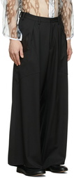 Sulvam Black Wide Trousers