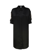 Loewe Black Satin Shirt Dress