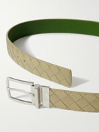Bottega Veneta - 3.5cm Reversible Intrecciato Leather Belt - Neutrals