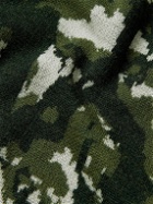 Miles Leon - Camouflage-Jacquard Merino Wool Sweater - Green