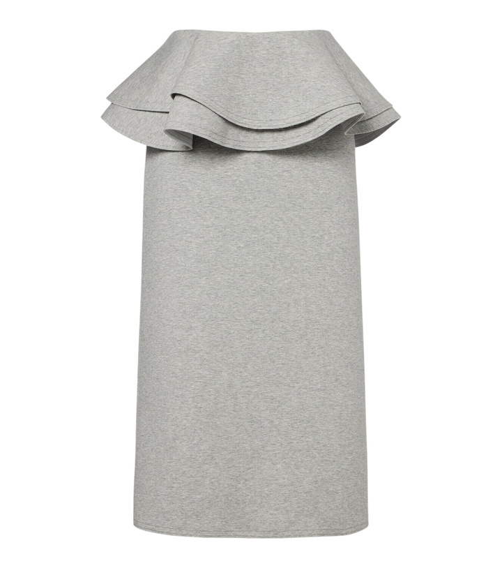 Photo: Plan C Ruffled cotton-blend midi skirt