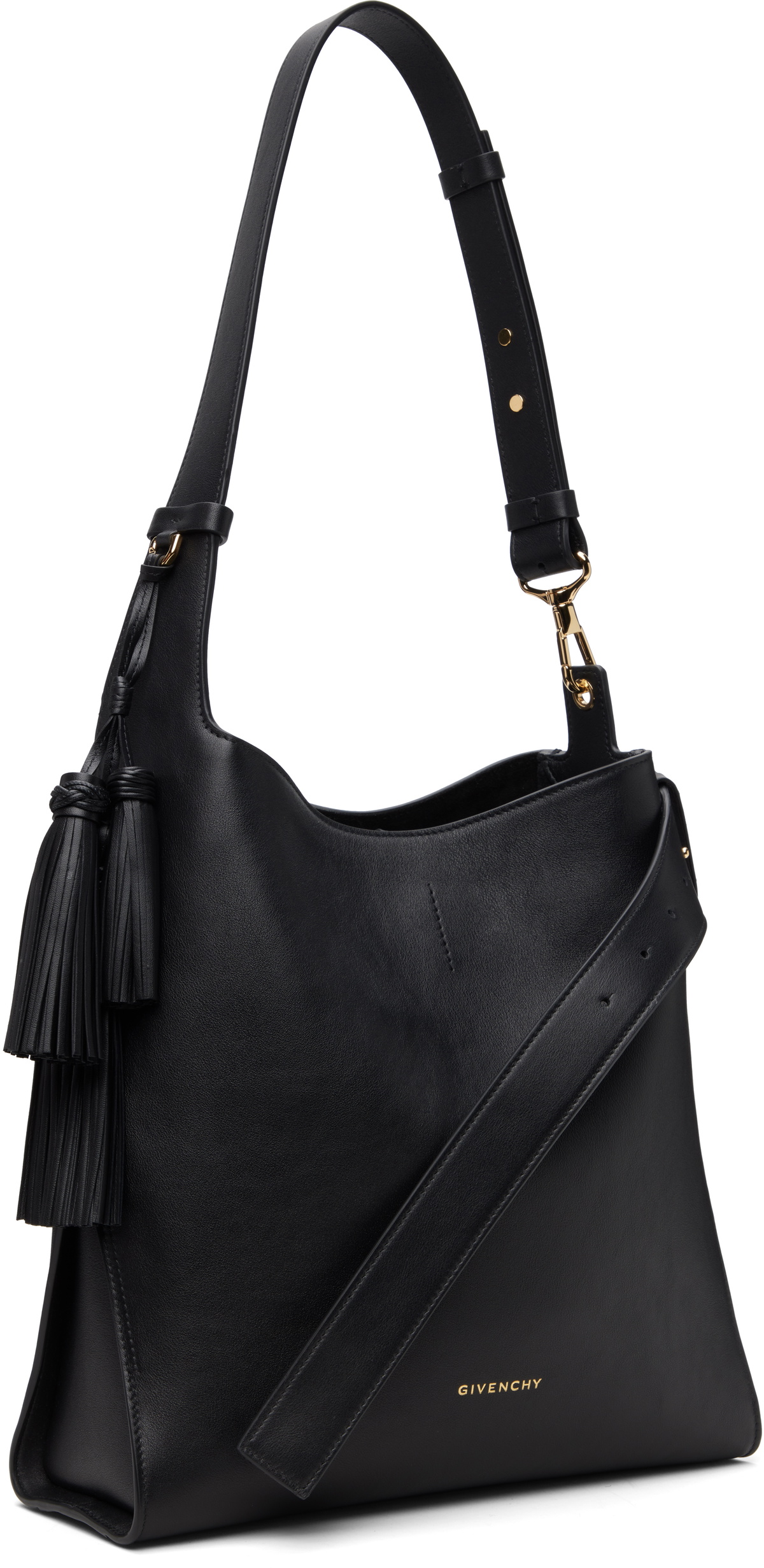Givenchy Black Medium Belted Leather Tote