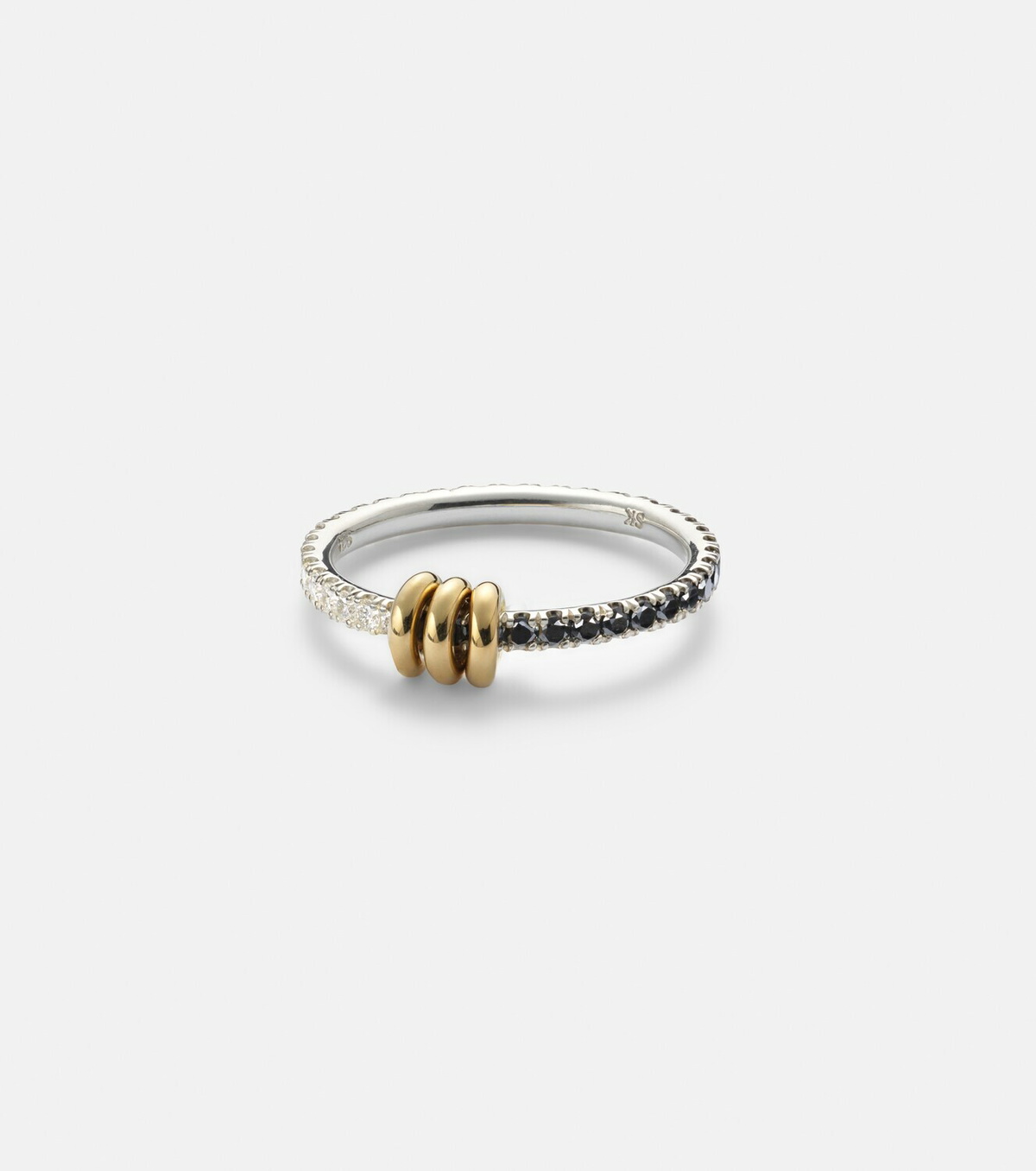 Spinelli Kilcollin Sirius Eclipse 18kt gold and sterling silver ring with diamonds