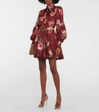 Zimmermann Luminosity floral silk minidress