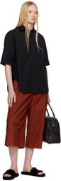 Maria McManus Black Short Sleeve Oversized Shirt