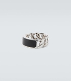 Shay Jewelry ID Link 18kt white gold ring with onyx