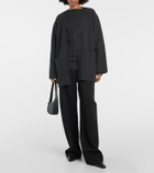 Toteme Oversized rib-knit wool cardigan