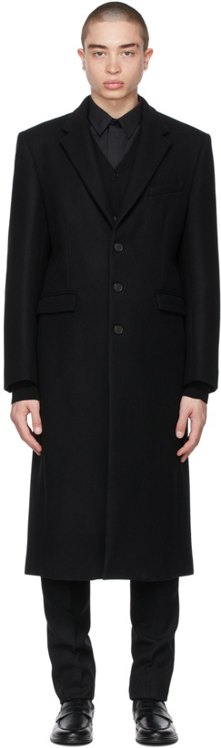 Photo: WARDROBE.NYC Black Single-Breasted Coat