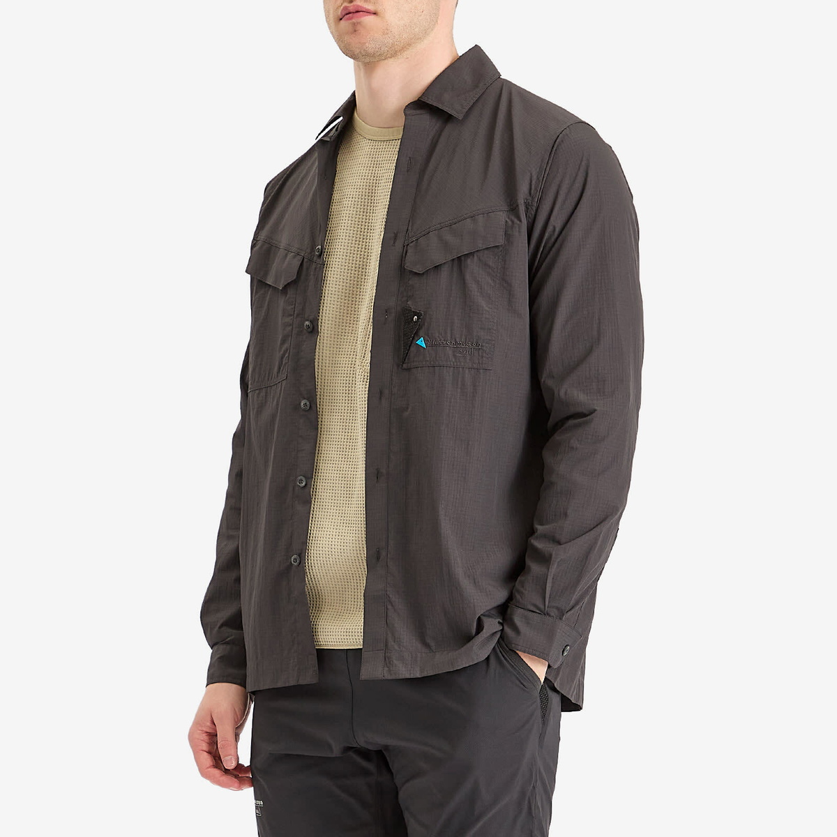Klättermusen Men's Syn Long Sleeve Shirt in Raven