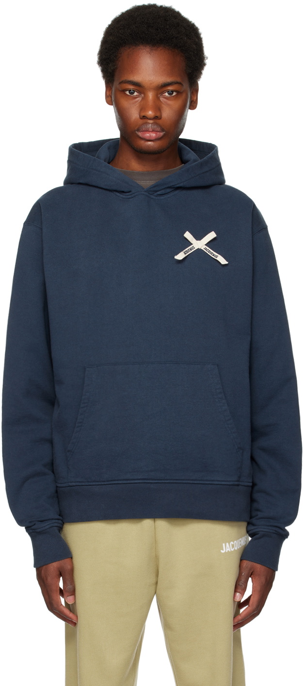 Jacquemus Navy Le Chouchou 'Le Hoodie Noeud' Hoodie Jacquemus
