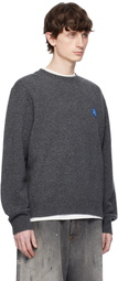 ADER error Gray Sig; TRS Tag Knit 01 Sweater